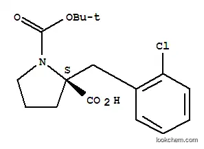 Molecular Structure of 706806-67-9 (BOC-(S)-ALPHA-(2-CHLOROBENZYL)PROLINE)