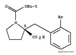 Molecular Structure of 706806-73-7 (BOC-(S)-ALPHA-(2-BROMOBENZYL)-PROLINE)