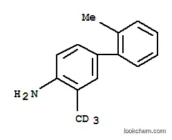 Molecular Structure of 70786-75-3 ([1,1'-Biphenyl]-4-amine,2'-methyl-3-(methyl-d3)- (9CI))