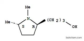 Molecular Structure of 709031-77-6 (2-Pyrrolidinepropanol,1,5-dimethyl-,(2R,5S)-(9CI))