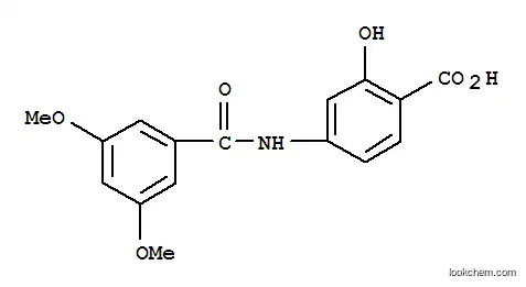 Molecular Structure of 710311-03-8 (Benzoic acid, 4-[(3,5-dimethoxybenzoyl)amino]-2-hydroxy-)