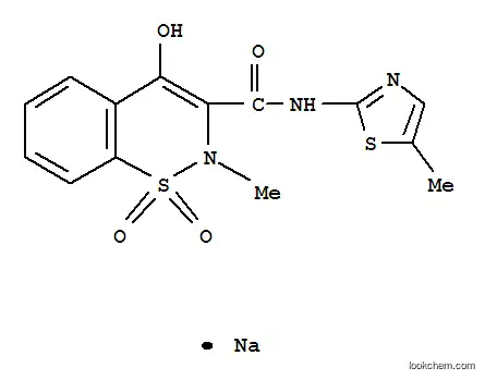 Molecular Structure of 71125-39-8 (MELOXICAM SODIUM SALT HYDRATE)