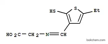 Molecular Structure of 711593-43-0 (Glycine, N-[(5-ethyl-2-mercapto-3-thienyl)methylene]- (9CI))
