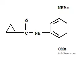 Molecular Structure of 712287-11-1 (Cyclopropanecarboxamide, N-[5-(acetylamino)-2-methoxyphenyl]- (9CI))