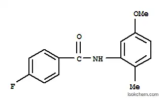 Molecular Structure of 712298-94-7 (Benzamide, 4-fluoro-N-(5-methoxy-2-methylphenyl)- (9CI))
