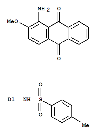 Benzenesulfonamide,N-(1-amino-9,10-dihydro-2-methoxy-9,10-dioxoanthracenyl)-4-methyl- (9CI)