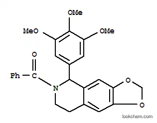 Molecular Structure of 7146-89-6 (phenyl[5-(3,4,5-trimethoxyphenyl)-7,8-dihydro[1,3]dioxolo[4,5-g]isoquinolin-6(5H)-yl]methanone)