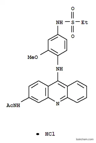 Molecular Structure of 71802-77-2 (Acetamide, N-(9-(4-(ethylsulfonamido)-2-methoxyanilino)-3-acridinyl)-,  monohydrochloride)