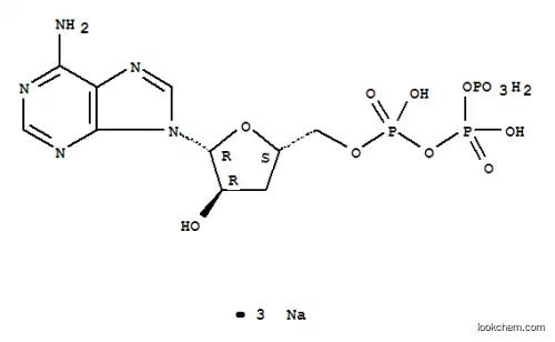 Molecular Structure of 71997-32-5 (3'-DEOXYADENOSINE 5'-TRIPHOSPHATE SODIUM SALT)