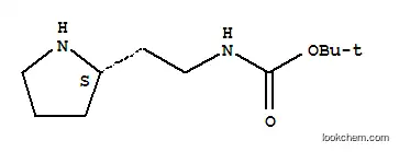 Molecular Structure of 719999-55-0 (Carbamic acid, [2-(2S)-2-pyrrolidinylethyl]-, 1,1-dimethylethyl ester (9CI))