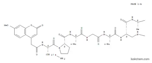 Molecular Structure of 720710-69-0 (MCA-LYS-PRO-LEU-GLY-LEU-DAP(DNP)-ALA-ARG-NH2)