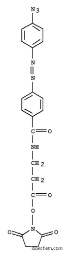 Molecular Structure of 72755-63-6 (N-(4-(4-azidophenylazo)benzoyl)-3-aminopropyl-N'-oxysuccinimide ester)
