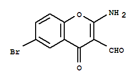 4H-1-Benzopyran-3-carboxaldehyde,2-amino-6-bromo-4-oxo-