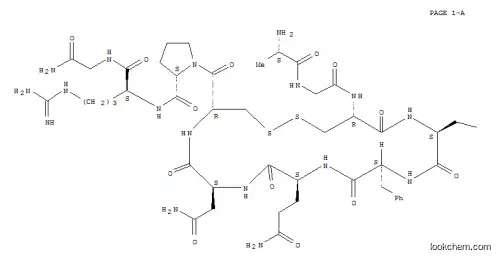 Molecular Structure of 73303-57-8 (ALA-GLY-(ARG8)-VASOPRESSIN ACETATE))