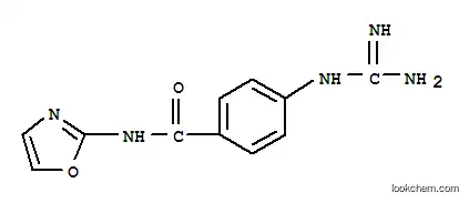 Molecular Structure of 733045-69-7 (Benzamide, 4-[(aminoiminomethyl)amino]-N-2-oxazolyl- (9CI))