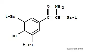 Molecular Structure of 733696-50-9 (1-Butanone,  2-amino-1-[3,5-bis(1,1-dimethylethyl)-4-hydroxyphenyl]-3-methyl-)