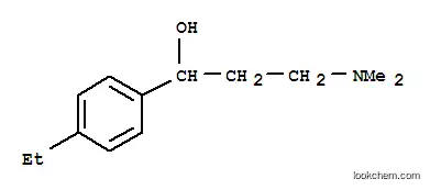 Molecular Structure of 733703-95-2 (Benzenemethanol, alpha-[2-(dimethylamino)ethyl]-4-ethyl- (9CI))