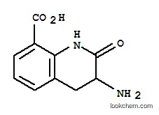Molecular Structure of 733706-01-9 (8-Quinolinecarboxylicacid,3-amino-1,2,3,4-tetrahydro-2-oxo-(9CI))