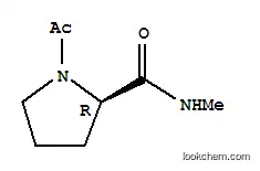 Molecular Structure of 73462-80-3 (2-Pyrrolidinecarboxamide,1-acetyl-N-methyl-,(R)-(9CI))