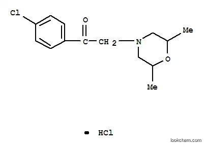 Molecular Structure of 7401-15-2 (1-(4-chlorophenyl)-2-(2,6-dimethylmorpholin-4-yl)ethanone)