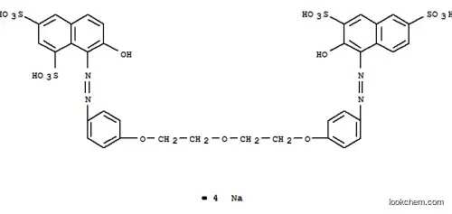 Molecular Structure of 7401-45-8 ((8Z)-7-oxo-8-(2-{4-[2-(2-{4-[(2Z)-2-(2-oxo-3,6-disulfonaphthalen-1(2H)-ylidene)hydrazinyl]phenoxy}ethoxy)ethoxy]phenyl}hydrazinylidene)-7,8-dihydronaphthalene-1,3-disulfonic acid)