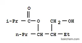 Molecular Structure of 74367-32-1 (Propanoic acid, 2-methyl-, 2-(hydroxymethyl)-1-propylbutyl ester)