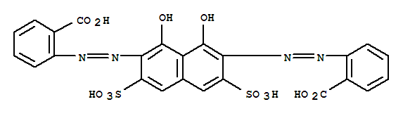 Benzoic acid,2,2'-[(1,8-dihydroxy-3,6-disulfo-2,7-naphthalenediyl)bis(azo)]bis- (9CI)