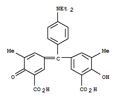 5-[(3-carboxy-5-methyl-4-oxo-2,5-cyclohexadien-1-ylidene)[4-(diethylamino)phenyl]methyl]-3-methylsalicylic acid