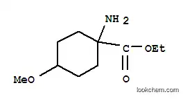 Molecular Structure of 747402-16-0 (Cyclohexanecarboxylic acid, 1-amino-4-methoxy-, ethyl ester (9CI))