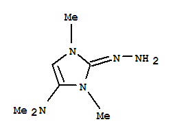 2H-IMIDAZOL-2-ONE,4-(DIMETHYLAMINO)-1,3-DIHYDRO-1,3-DIMETHYL-,HYDRAZONE