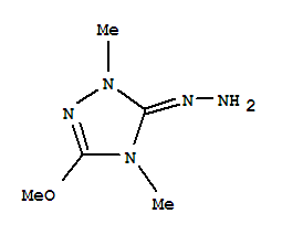 3H-1,2,4-TRIAZOL-3-ONE,2,4-DIHYDRO-5-METHOXY-2,4-DIMETHYL-,HYDRAZONE