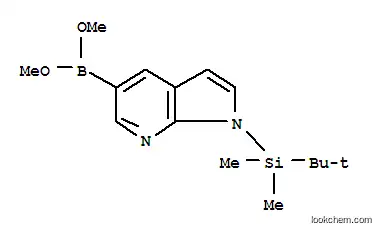 Molecular Structure of 754214-61-4 (Boronic acid, [1-[(1,1-dimethylethyl)dimethylsilyl]-1H-pyrrolo[2,3-b]pyridin-5-yl]-, dimethyl ester (9CI))