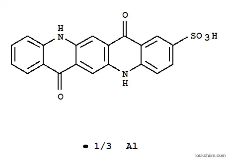Molecular Structure of 75431-69-5 (aluminium tris(5,7,12,14-tetrahydro-7,14-dioxoquino[2,3-b]acridine-2-sulphonate))