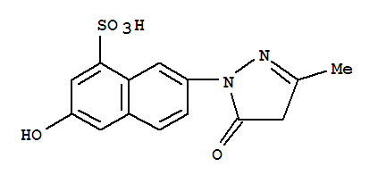1-Naphthalenesulfonicacid, 7-(4,5-dihydro-3-methyl-5-oxo-1H-pyrazol-1-yl)-3-hydroxy-