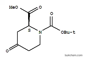 Molecular Structure of 756486-14-3 ((S)-1-tert-butyl 2-methyl 4-oxopiperidine-1,2-dicarboxylate)