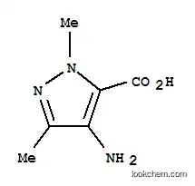 Molecular Structure of 756772-34-6 (1H-Pyrazole-5-carboxylic  acid,  4-amino-1,3-dimethyl-)