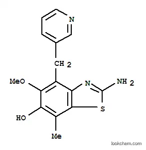 Molecular Structure of 756789-19-2 (6-Benzothiazolol,  2-amino-5-methoxy-7-methyl-4-(3-pyridinylmethyl)-)