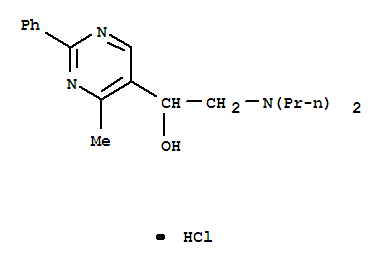 5-Pyrimidinemethanol, a-[(dipropylamino)methyl]-4-methyl-2-phenyl-,hydrochloride (1:1)