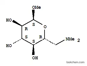 Molecular Structure of 765243-37-6 (alpha-D-Glucopyranoside, methyl 6-deoxy-6-(dimethylamino)- (9CI))