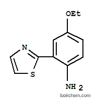 Molecular Structure of 769922-05-6 (Benzenamine, 4-ethoxy-2-(2-thiazolyl)- (9CI))