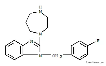 Molecular Structure of 770690-79-4 (2-[1,4]DIAZEPAN-1-YL-1-(4-FLUORO-BENZYL)-1H-BENZOIMIDAZOLE)