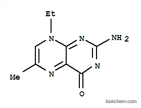 Molecular Structure of 771450-87-4 (4(8H)-Pteridinone,2-amino-8-ethyl-6-methyl-(9CI))