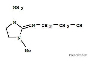 Molecular Structure of 771462-01-2 (Ethanol, 2-[(1-amino-3-methyl-2-imidazolidinylidene)amino]- (9CI))