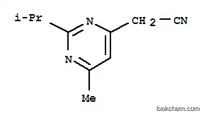Molecular Structure of 77204-21-8 (4-Pyrimidineacetonitrile,6-methyl-2-(1-methylethyl)-(9CI))
