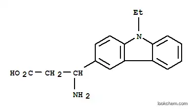 Molecular Structure of 773122-09-1 (3-AMINO-3-(9-ETHYL-9H-CARBAZOL-3-YL)-PROPIONIC ACID)