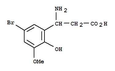 3-AMINO-3-(5-BROMO-3-METHOXY-2-HYDROXY-PHENYL)-PROPANOIC ACID
