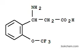 Molecular Structure of 773122-83-1 (3-AMINO-3-(2-TRIFLUOROMETHOXY-PHENYL)-PROPIONIC ACID)