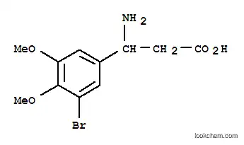 Molecular Structure of 773125-00-1 (3-AMINO-3-(3-BROMO-4,5-DIMETHOXY-PHENYL)-PROPIONIC ACID)