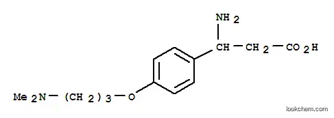 Molecular Structure of 773125-18-1 (3-AMINO-3-[4-(3-DIMETHYLAMINO-PROPOXY)-PHENYL]-PROPIONIC ACID)