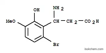 Molecular Structure of 773125-31-8 (3-AMINO-3-(6-BROMO-2-HYDROXY-3-METHOXY-PHENYL)-PROPIONIC ACID)